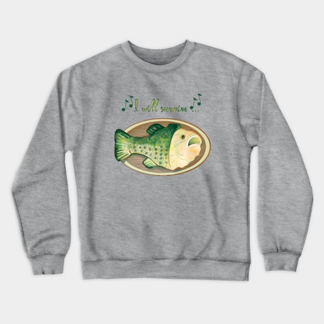 Beautiful singing fish Crewneck Sweatshirt by Mimie20